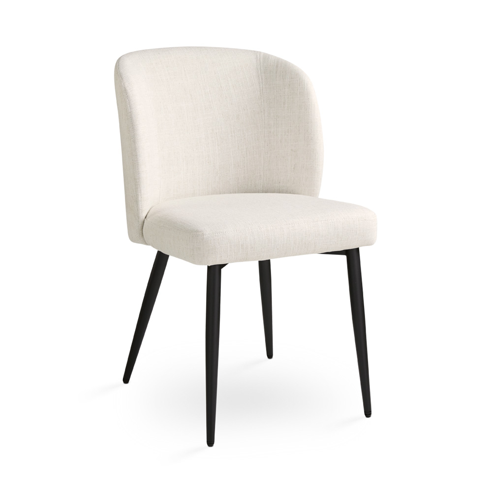Fortina dining chair in beige linen