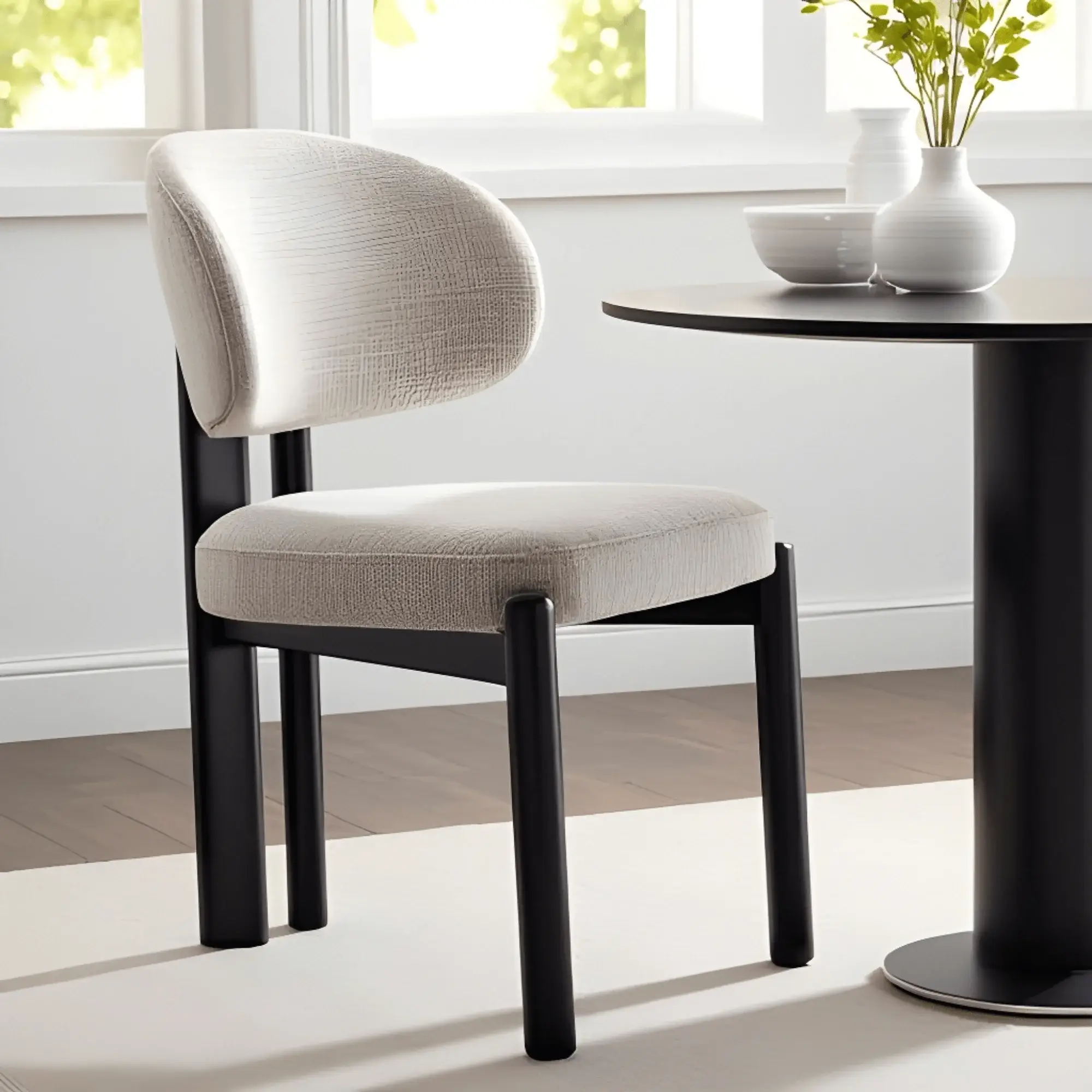 Thomas dining chair in light grey